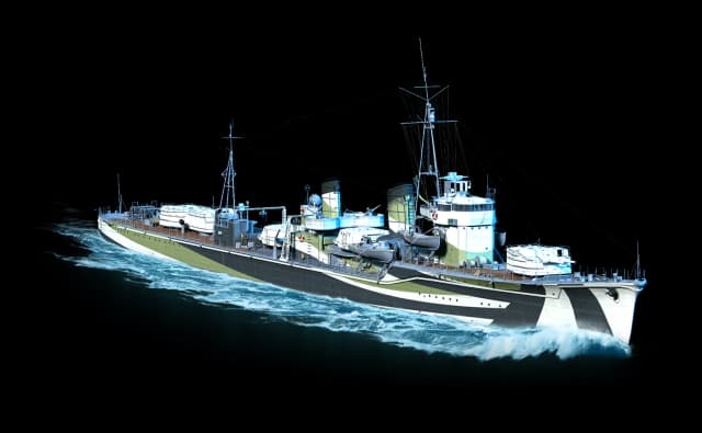 Image of Yūdachi from World of Warships